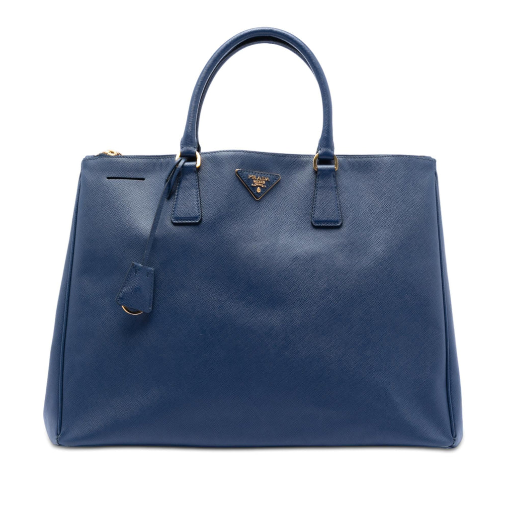 Prada Extra Large Saffiano Lux Galleria Double Zip Tote