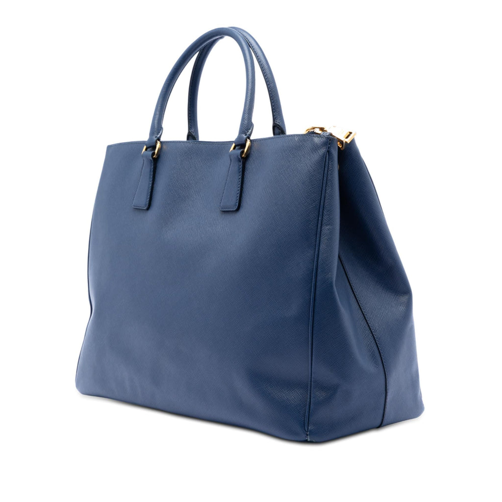 Prada Extra Large Saffiano Lux Galleria Double Zip Tote