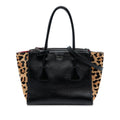 Prada Glace Calf Ponyhair Twin Pocket Satchel