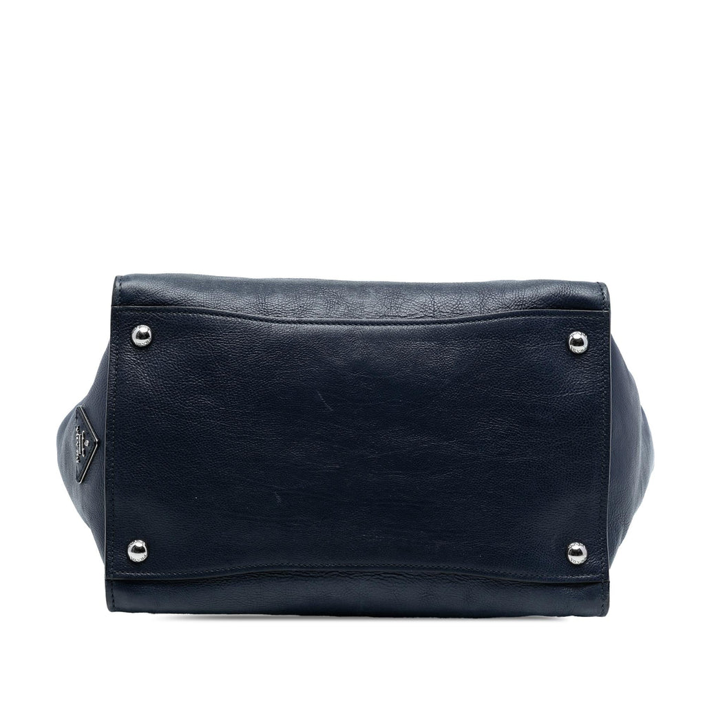 Prada Glace Calf Sound Lock Satchel