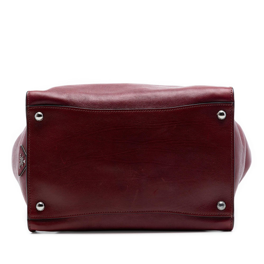 Prada Glace Calf Sound Lock Satchel