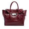 Prada Glace Calf Sound Lock Satchel