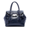 Prada Glace Calf Sound Lock Satchel