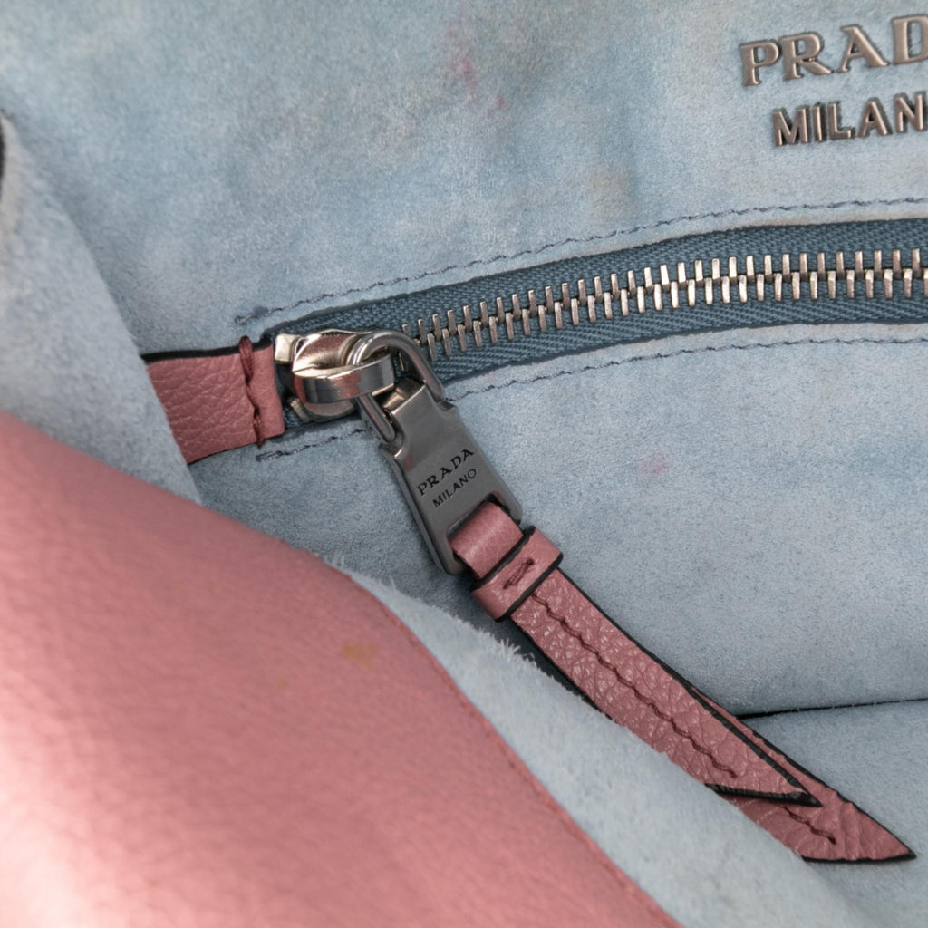 Prada Glace Calf Studded Etiquette Flap Crossbody