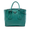 Prada Glace Calf Twin Pocket Double Handle Satchel