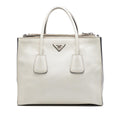Prada Glace Calf Twin Pocket Double Handle Satchel