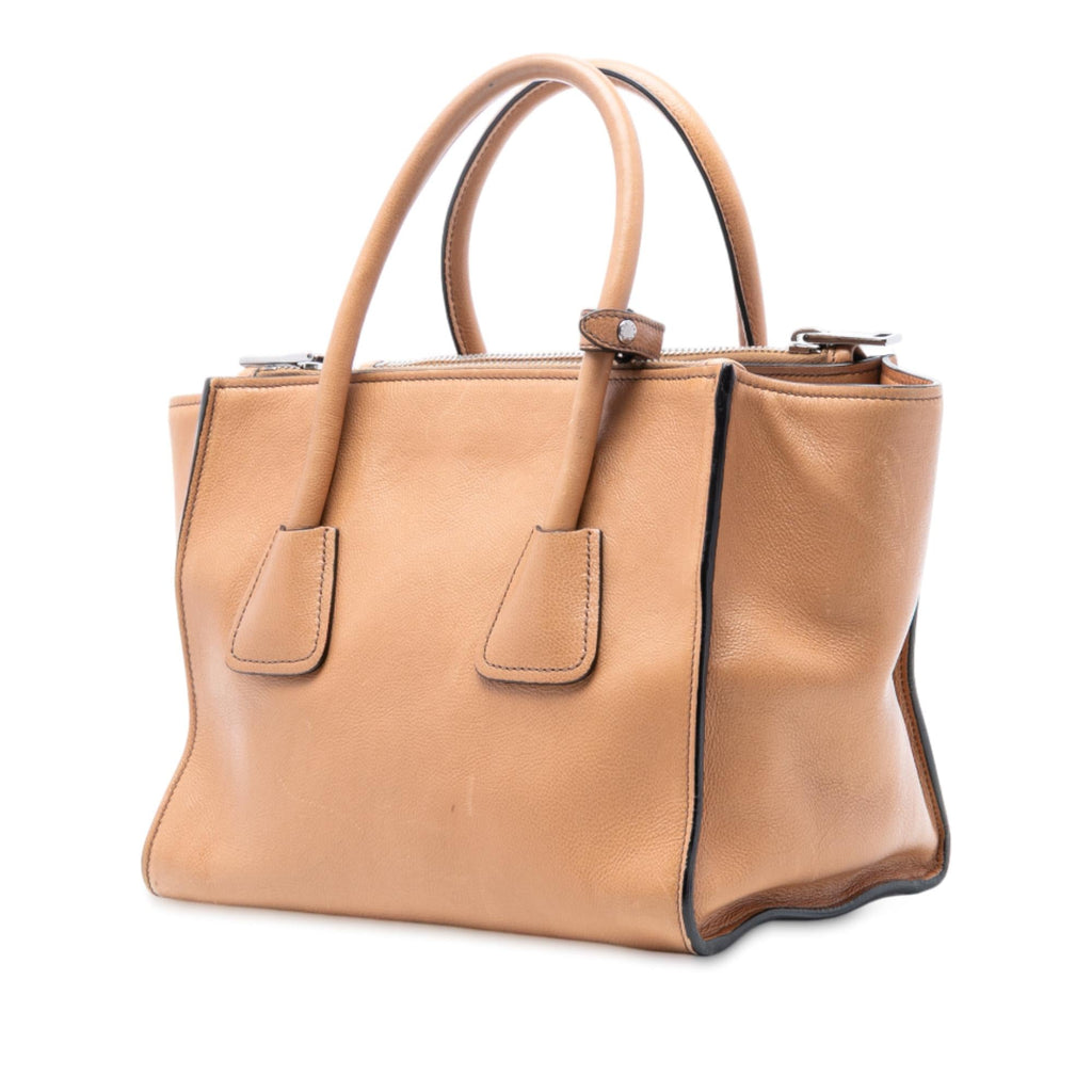 Prada Glace Calf Twin Pocket Satchel