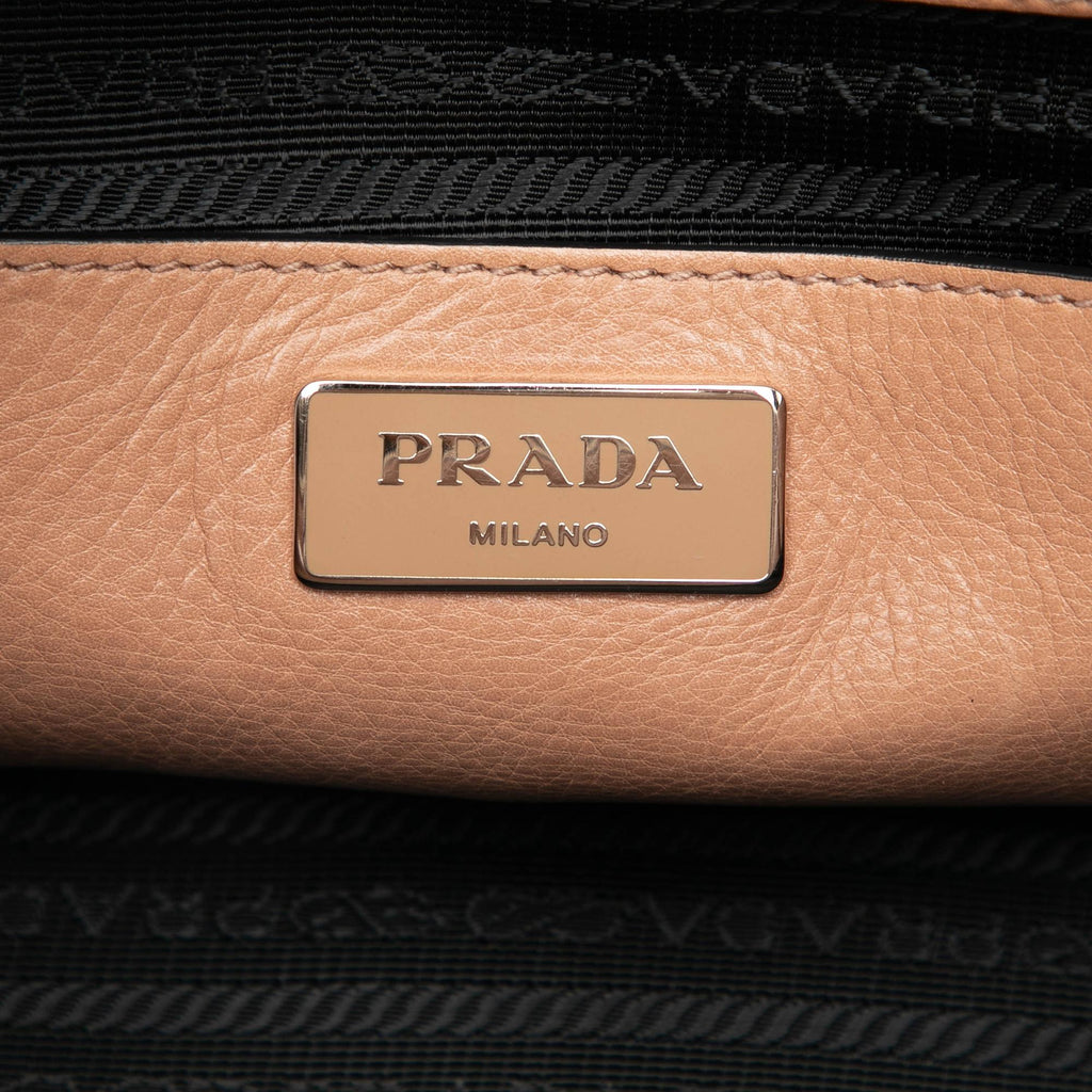 Prada Glace Calf Twin Pocket Satchel