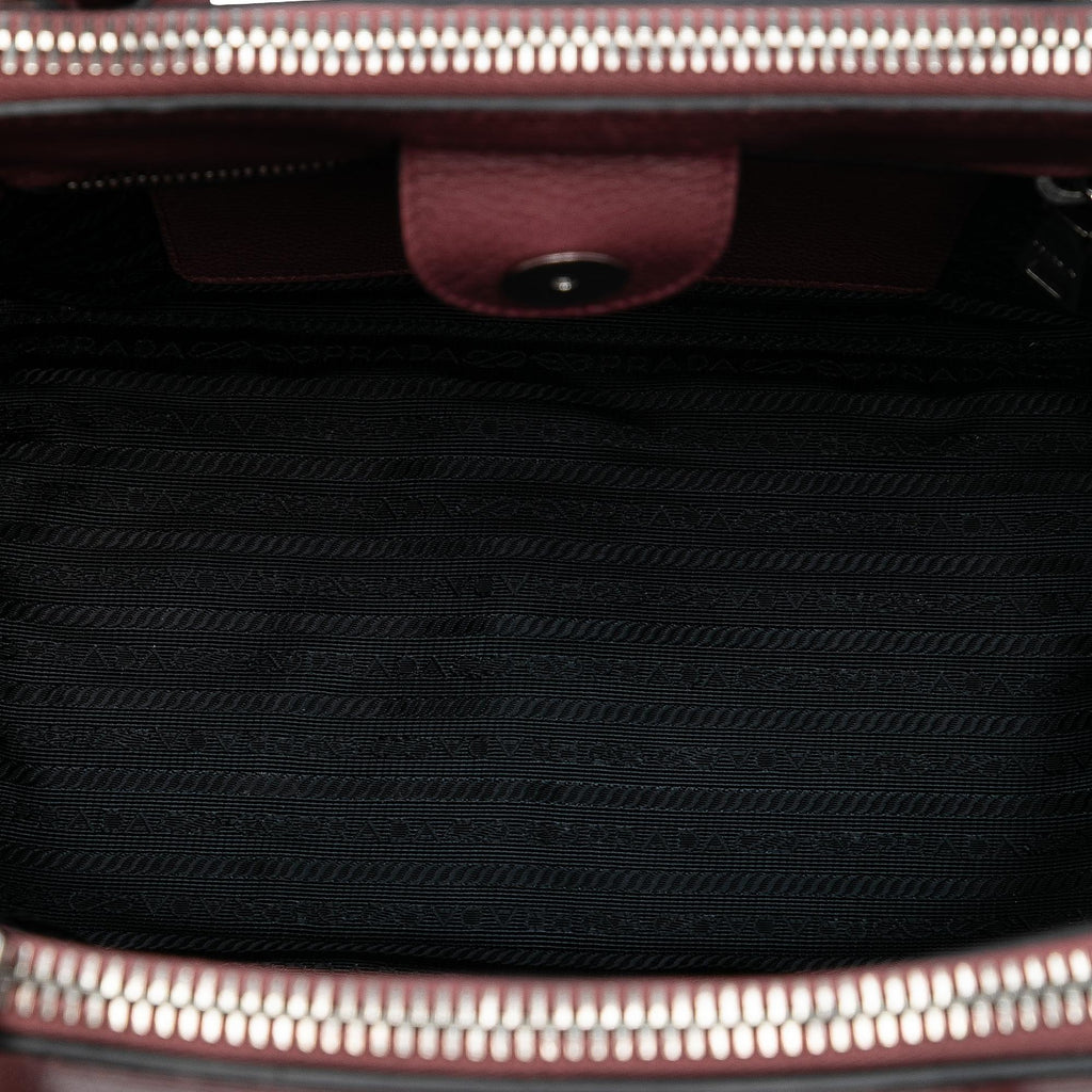Prada Glace Calf Twin Pocket Satchel