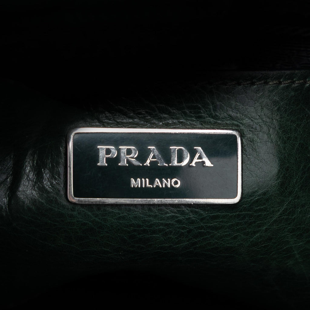 Prada Glace Calf Zip Satchel