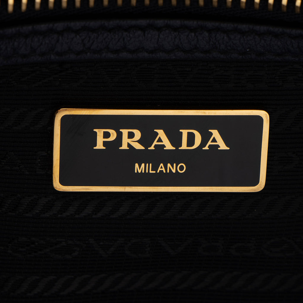 Prada Glace Calfskin Embossed Logo Camera Bag