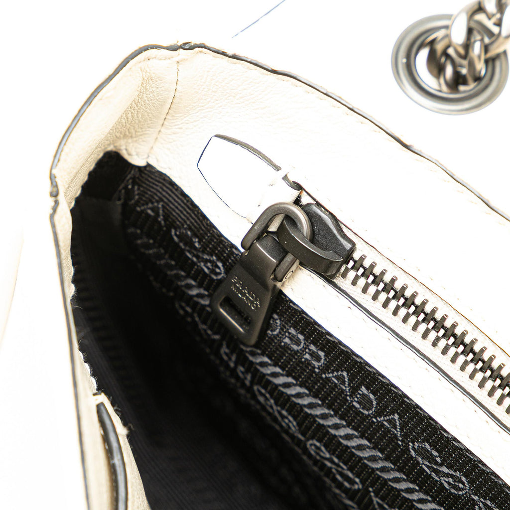 Prada Glace Calfskin Studded Crossbody