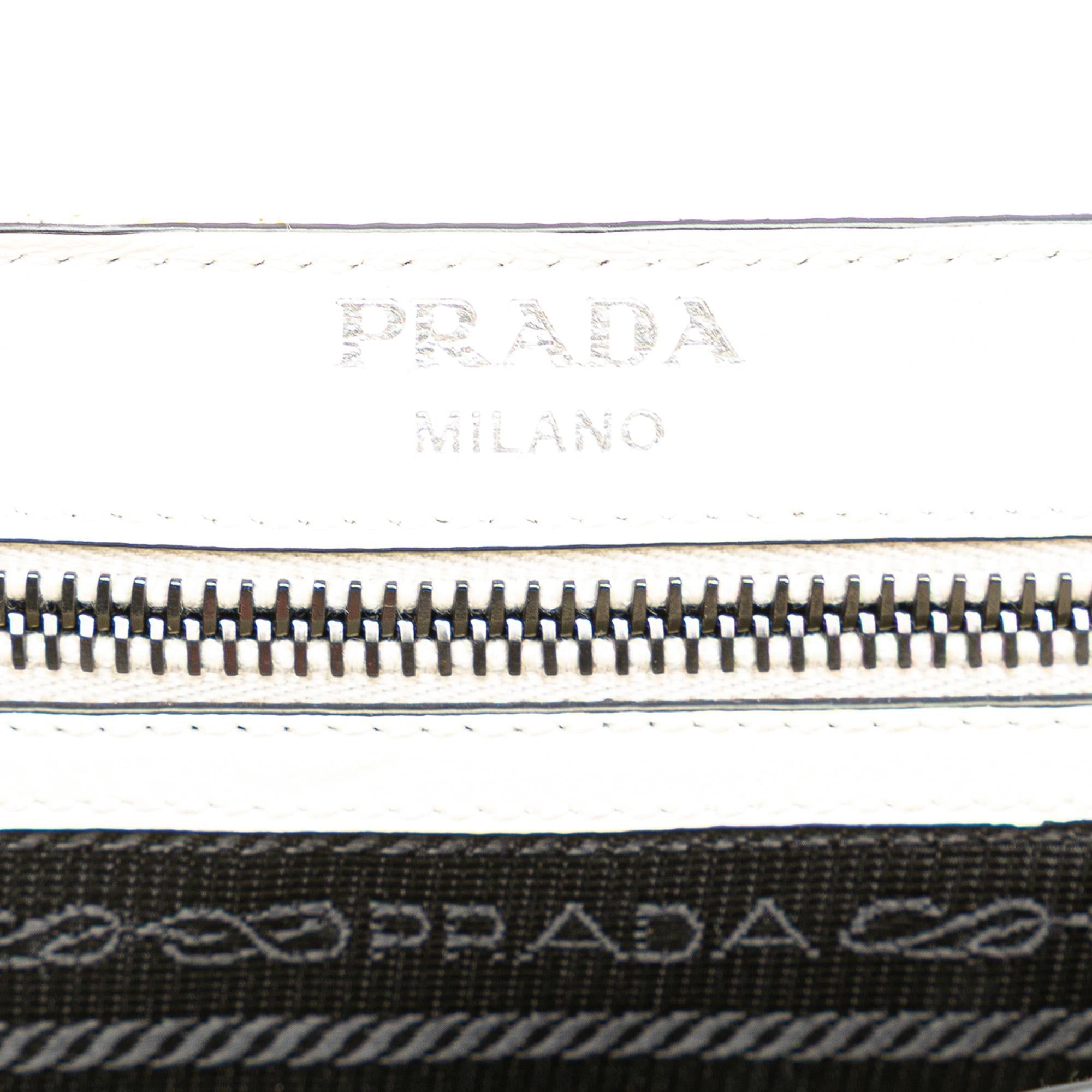 Prada Glace Calfskin Studded Crossbody