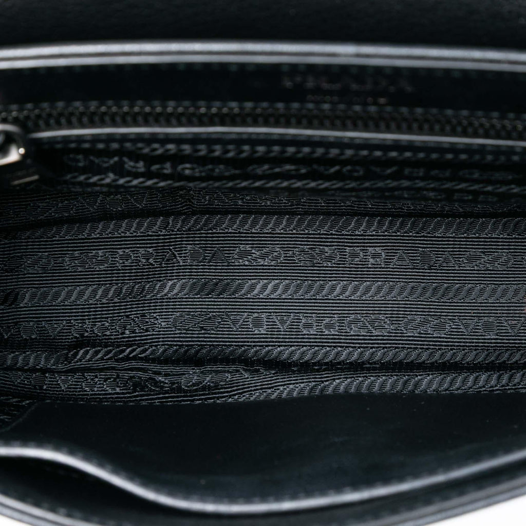 Prada Glace Calfskin Studded Crossbody