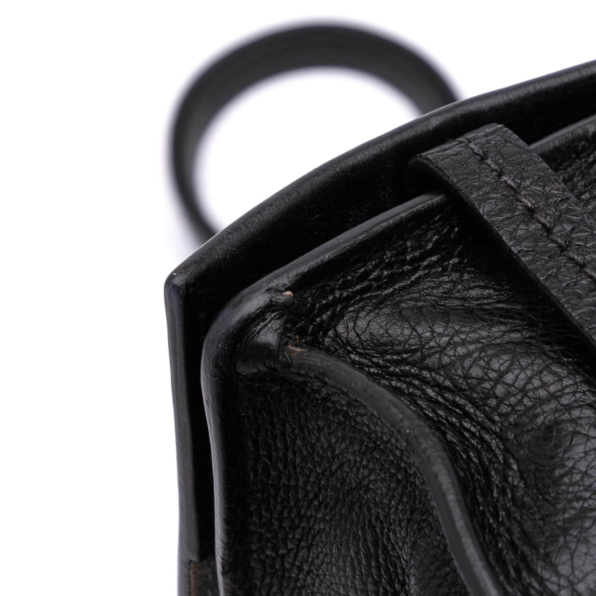 Prada Glace Calfskin Studded Etiquette Flap