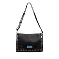 Prada Glace Calfskin Studded Etiquette Flap
