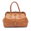 Prada Goatskin Madras Cerniera Handbag