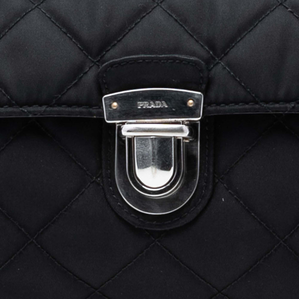 Prada Impuntu Tessuto Chain Flap Crossbody