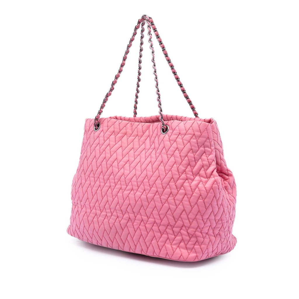 Prada Impuntu Tessuto Chain Tote