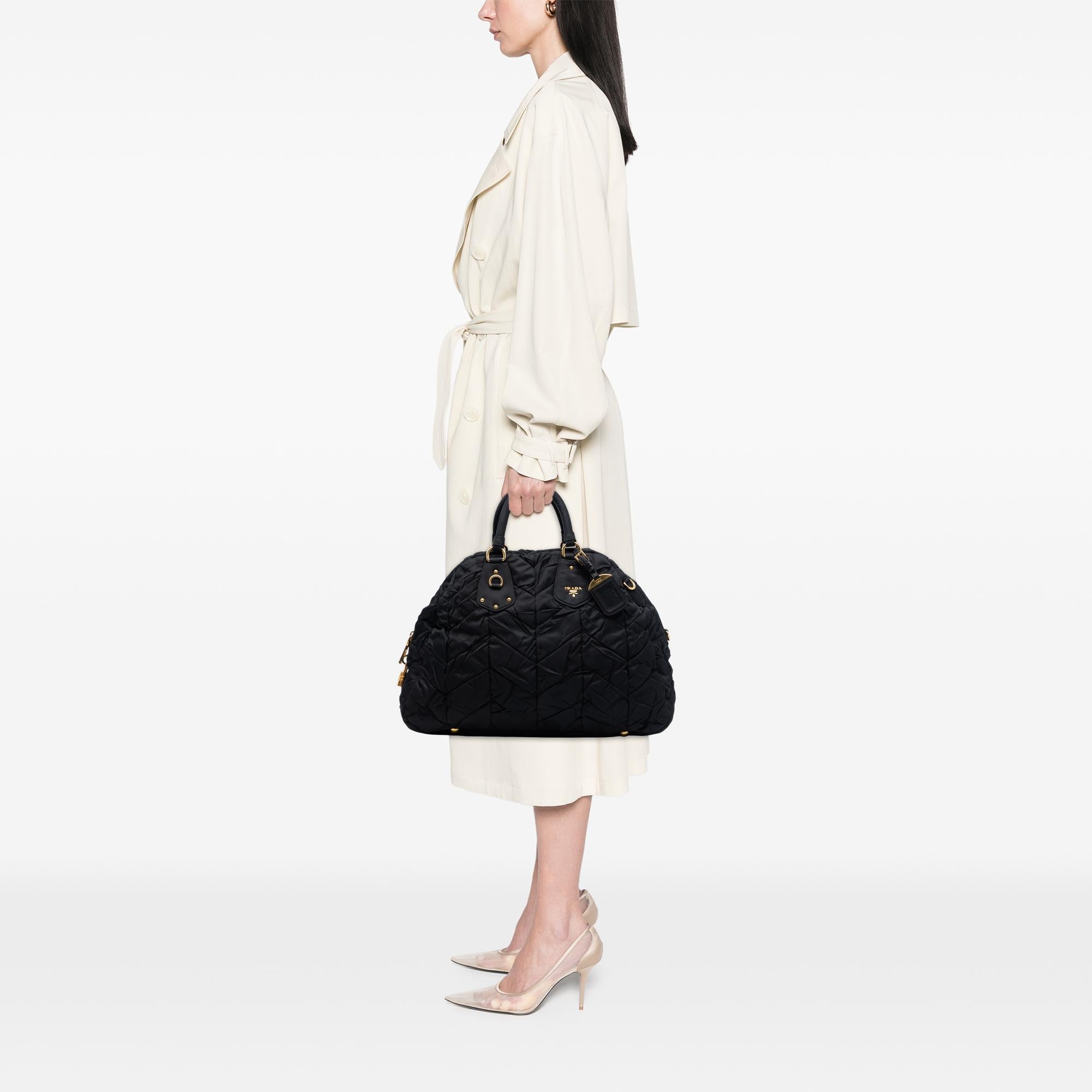 Prada Impuntu Tessuto Satchel