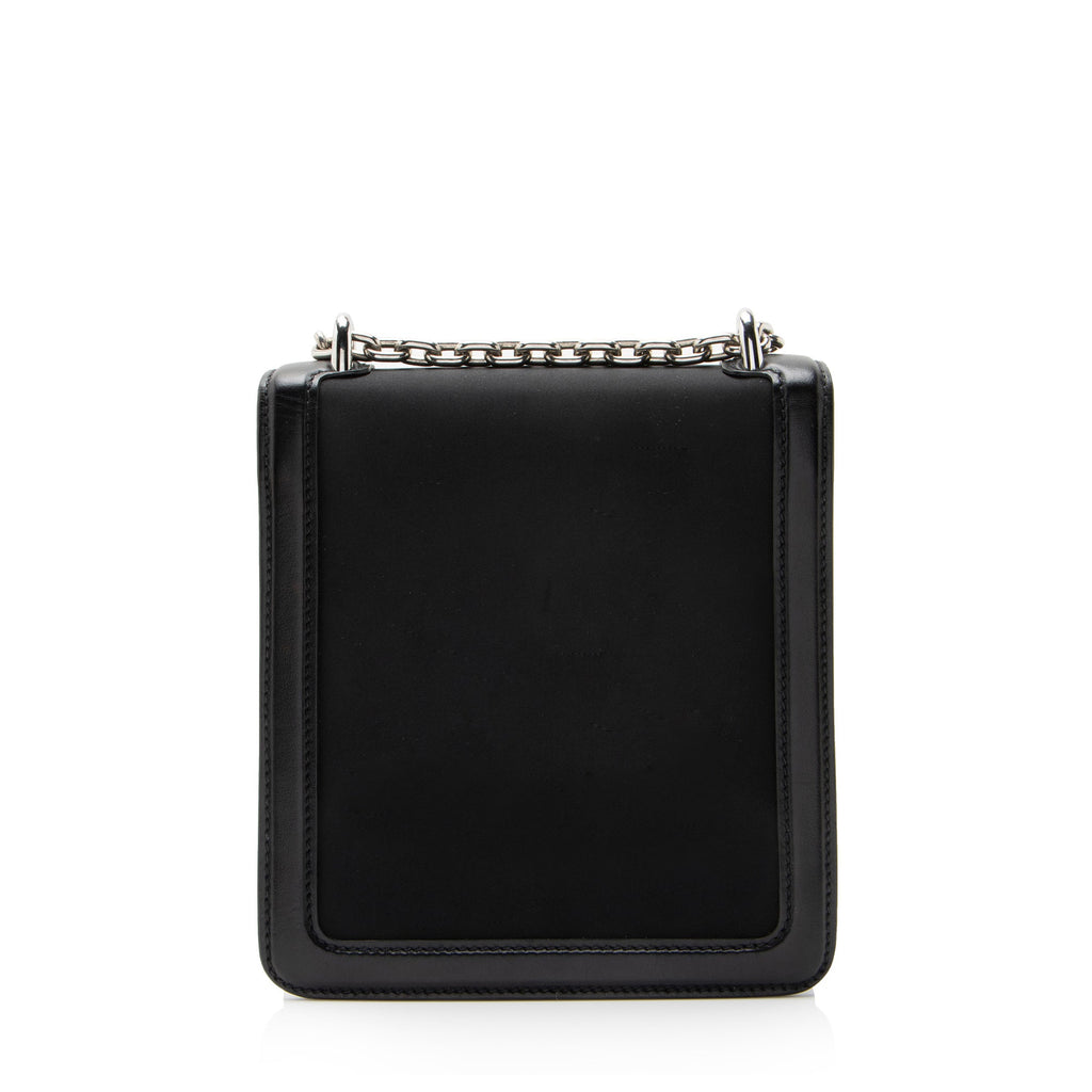 Prada Jacquard Logo Flap Lock Crossbody