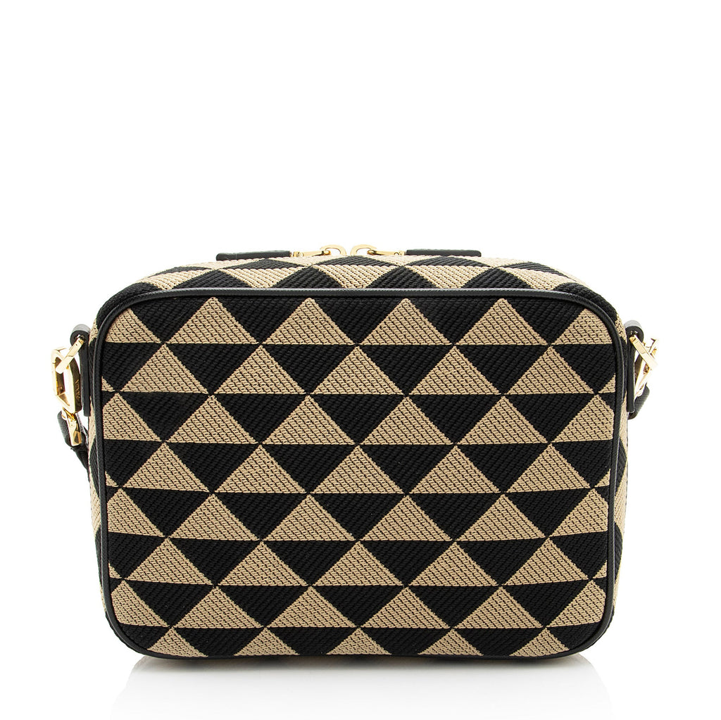 Prada Jacquard Symbole Camera Bag