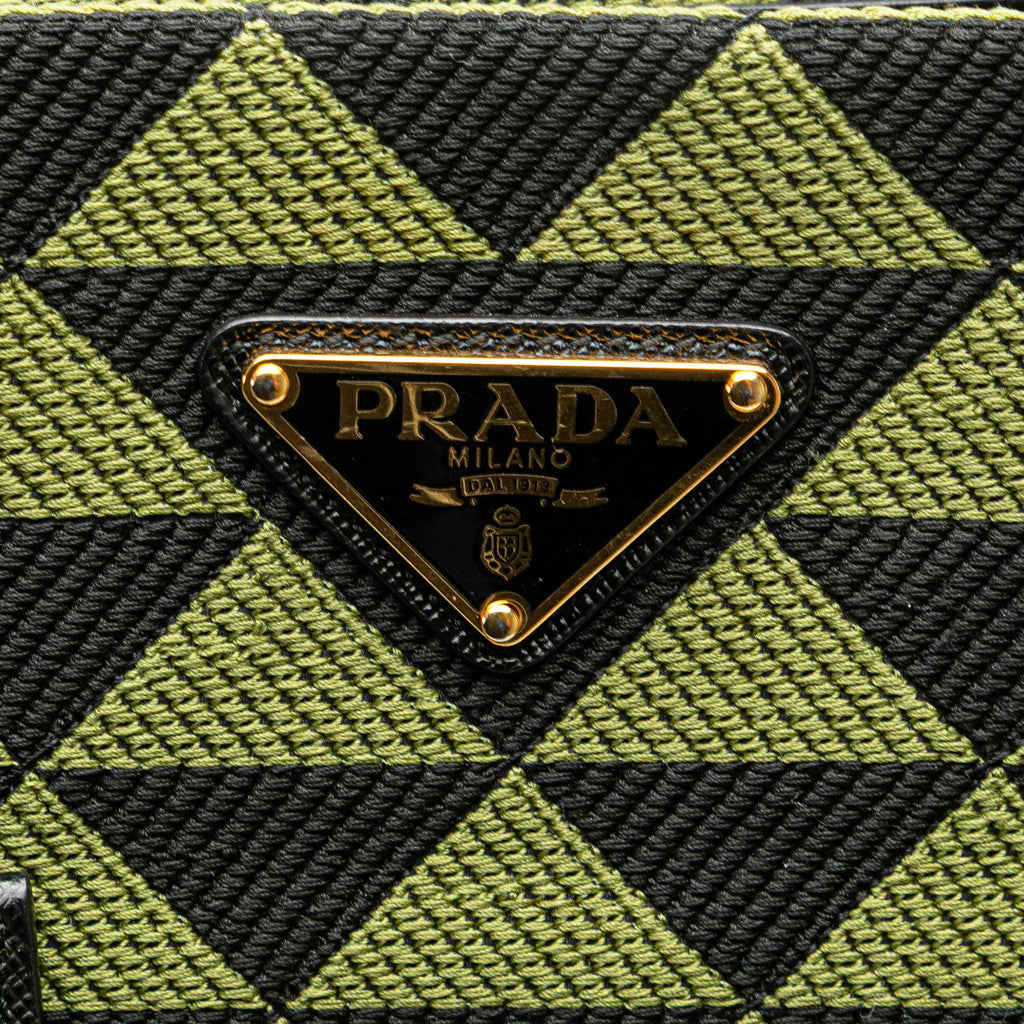 Prada Jacquard Triangolo Symbole Shopping Tote
