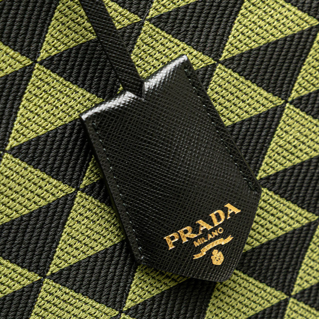 Prada Jacquard Triangolo Symbole Shopping Tote