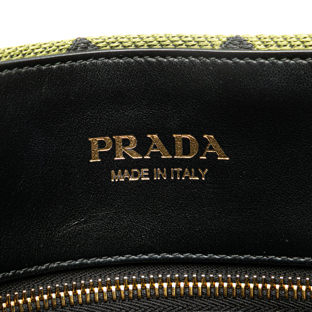 Prada Jacquard Triangolo Symbole Shopping Tote