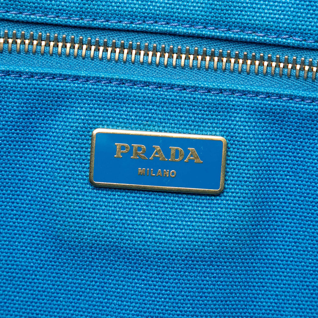 Prada Large Canvas Canapa Logo Satchel