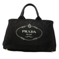 Prada Large Canvas Canapa Logo Satchel