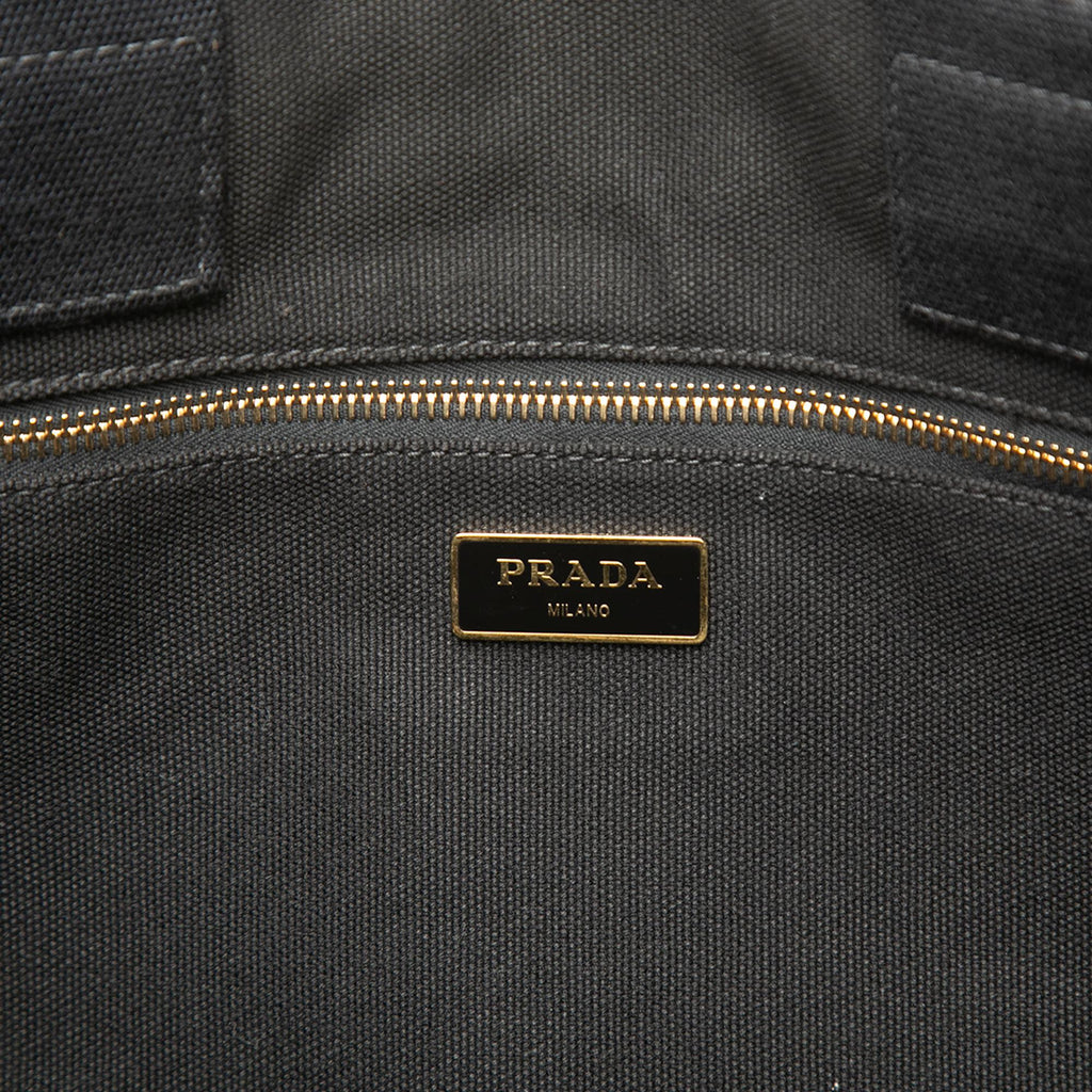 Prada Large Canvas Canapa Logo Satchel