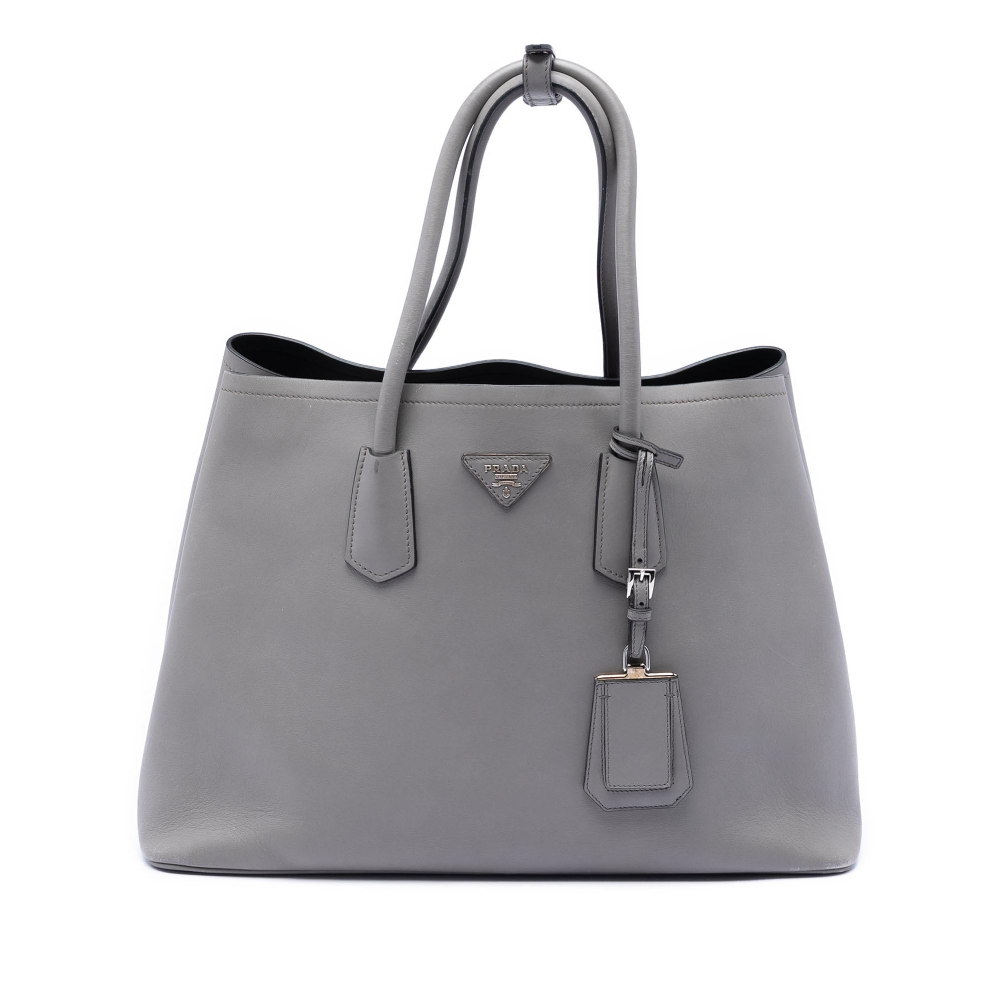 Prada Large City Calf Double Satchel