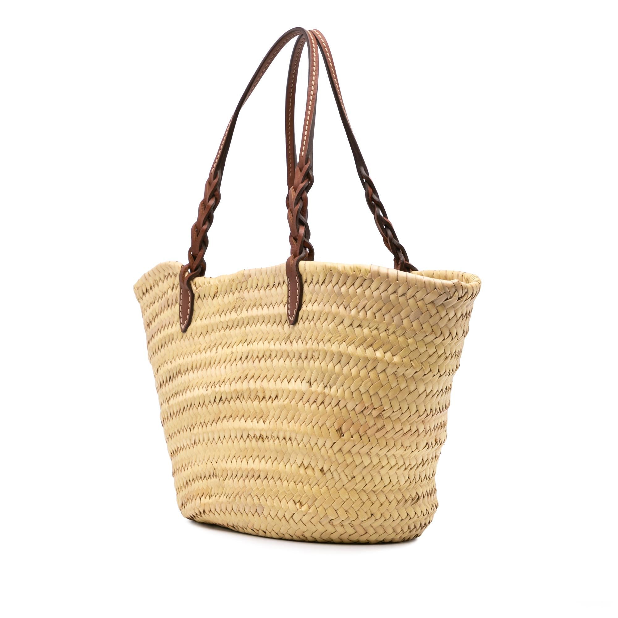 Prada Large Palmitto Vitello Basket Tote