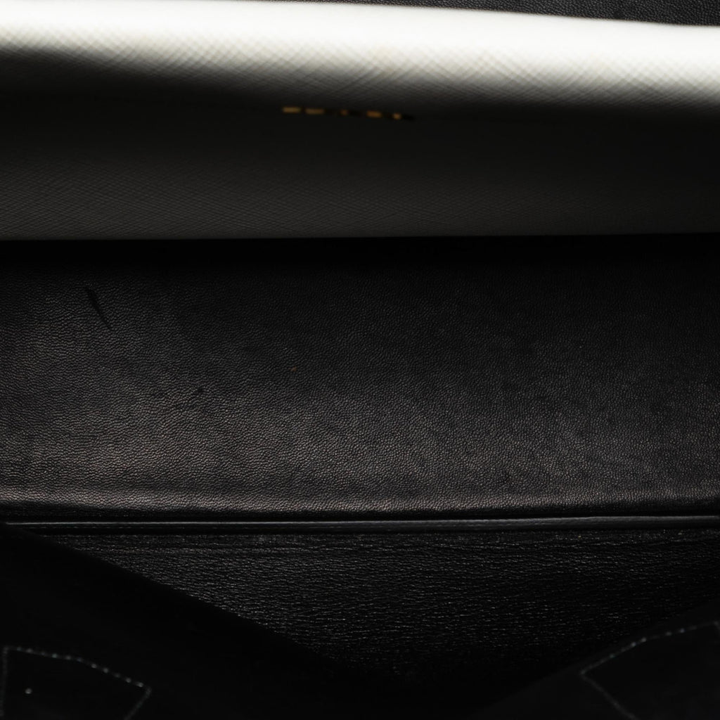 Prada Large Saffiano Cuir Double Satchel