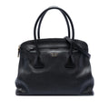 Prada Large Saffiano Cuir Double Zip Top Handle Bag