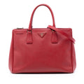 Prada Large Saffiano Lux Galleria Double Zip Satchel