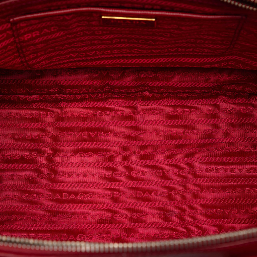 Prada Large Saffiano Lux Galleria Double Zip Satchel