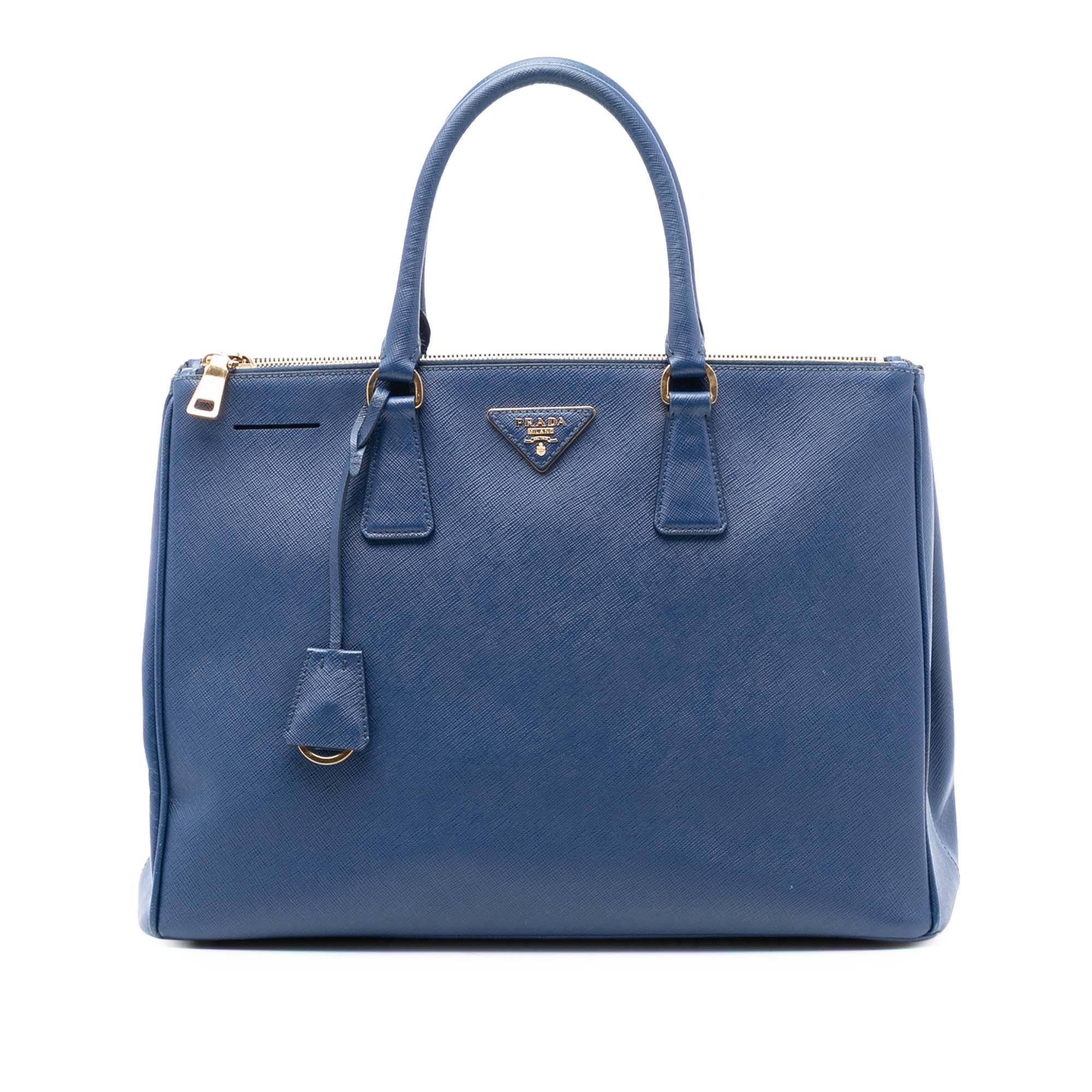 Prada Large Saffiano Lux Galleria Double Zip Tote