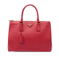 Prada Large Saffiano Lux Galleria Double Zip Tote