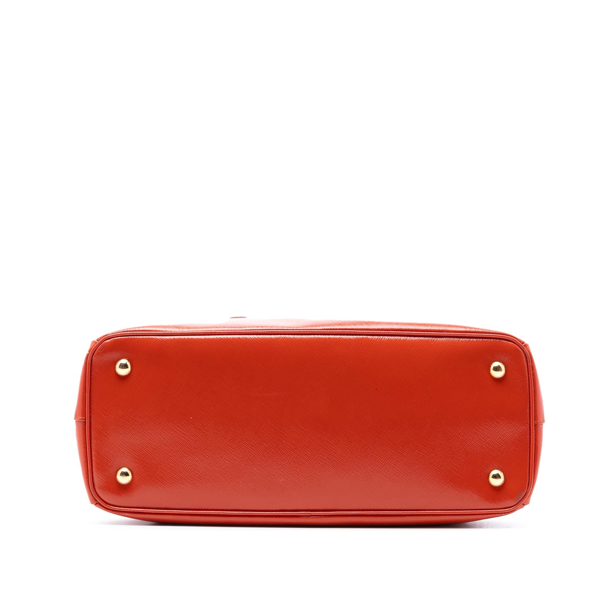 Prada Large Saffiano Vernice Galleria Satchel