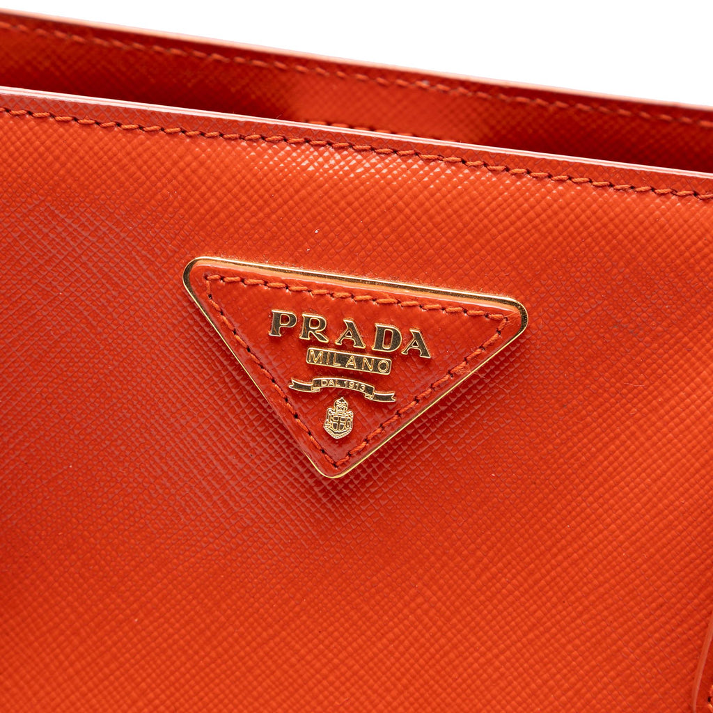 Prada Large Saffiano Vernice Galleria Satchel