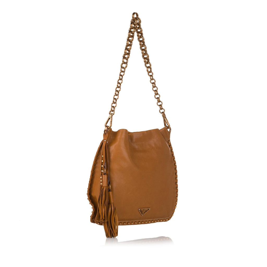 Prada Leather Chain Shoulder Bag (SHG-32011)