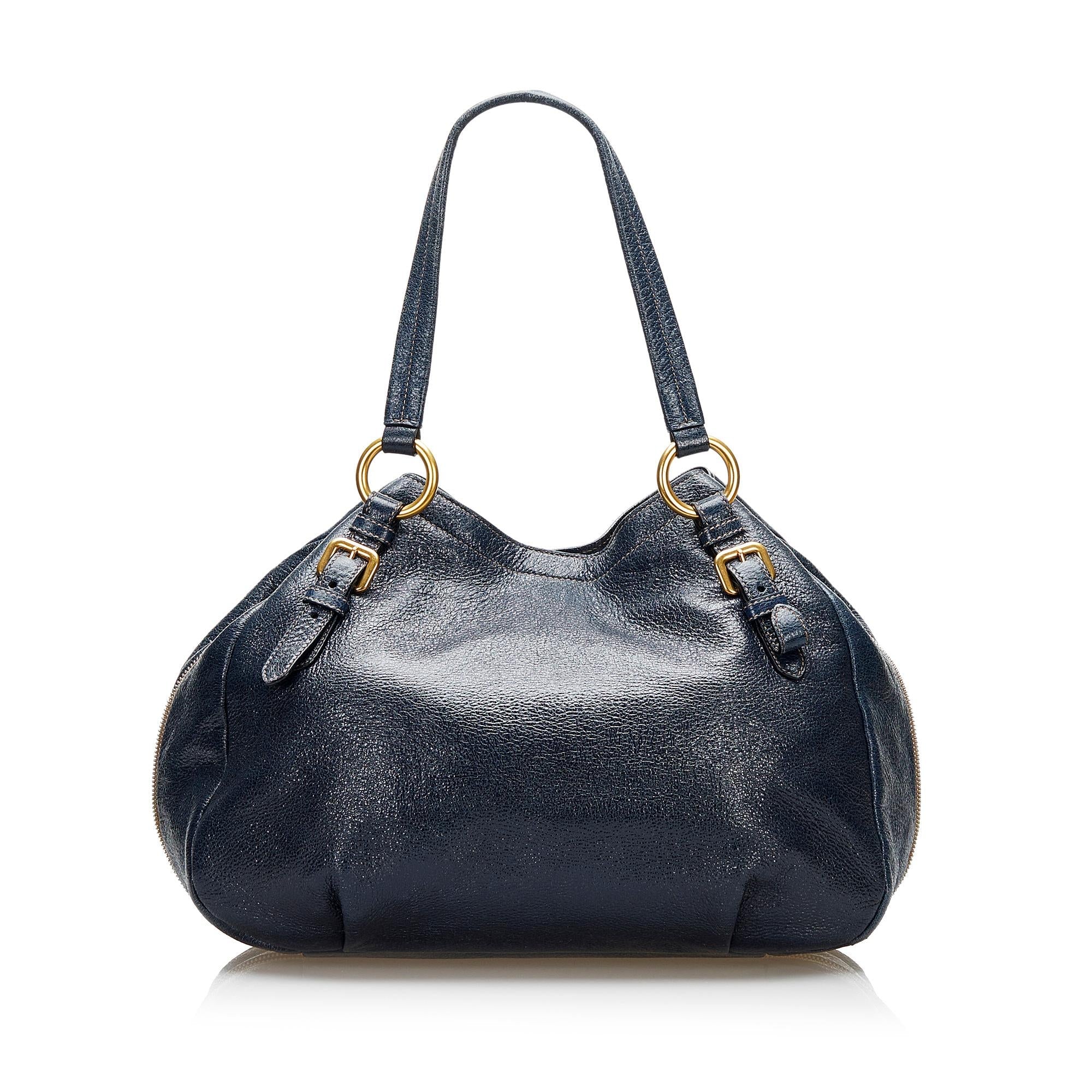 Prada Leather Shoulder Bag (SHG-36104)