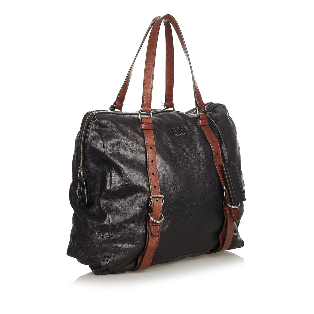Prada Leather Tote Bag (SHG-32552)