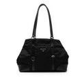 Prada Leather Trimmed Tessuto Tote