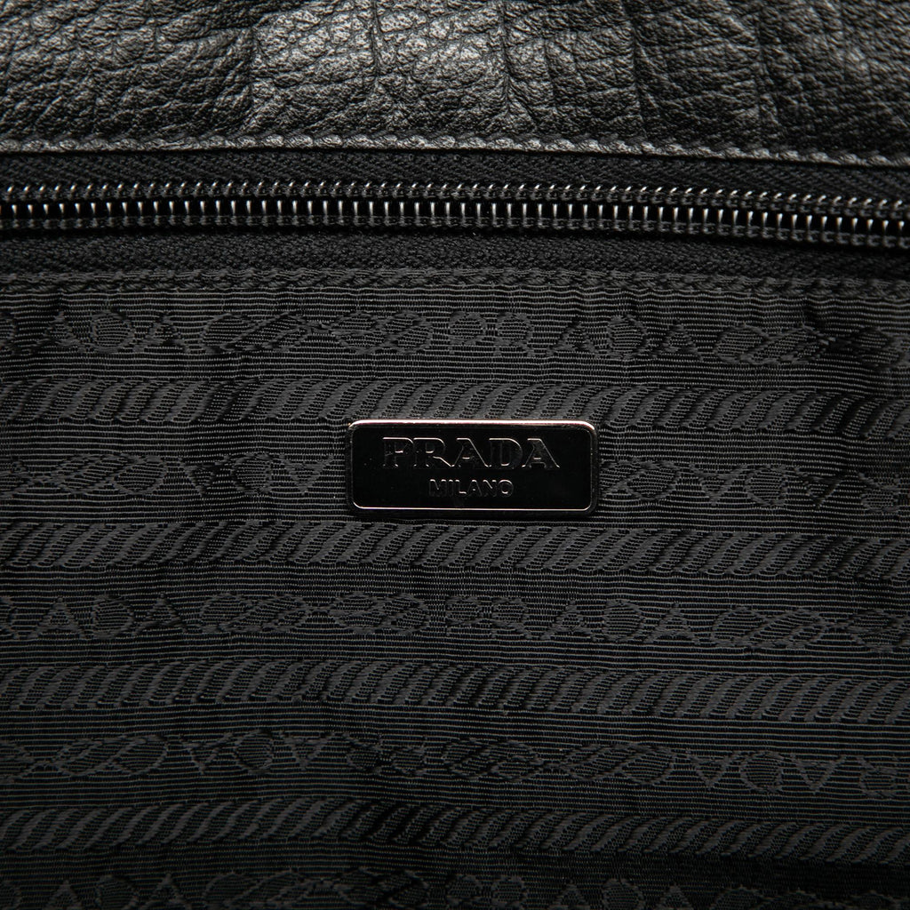 Prada Leather Trimmed Tessuto Tote