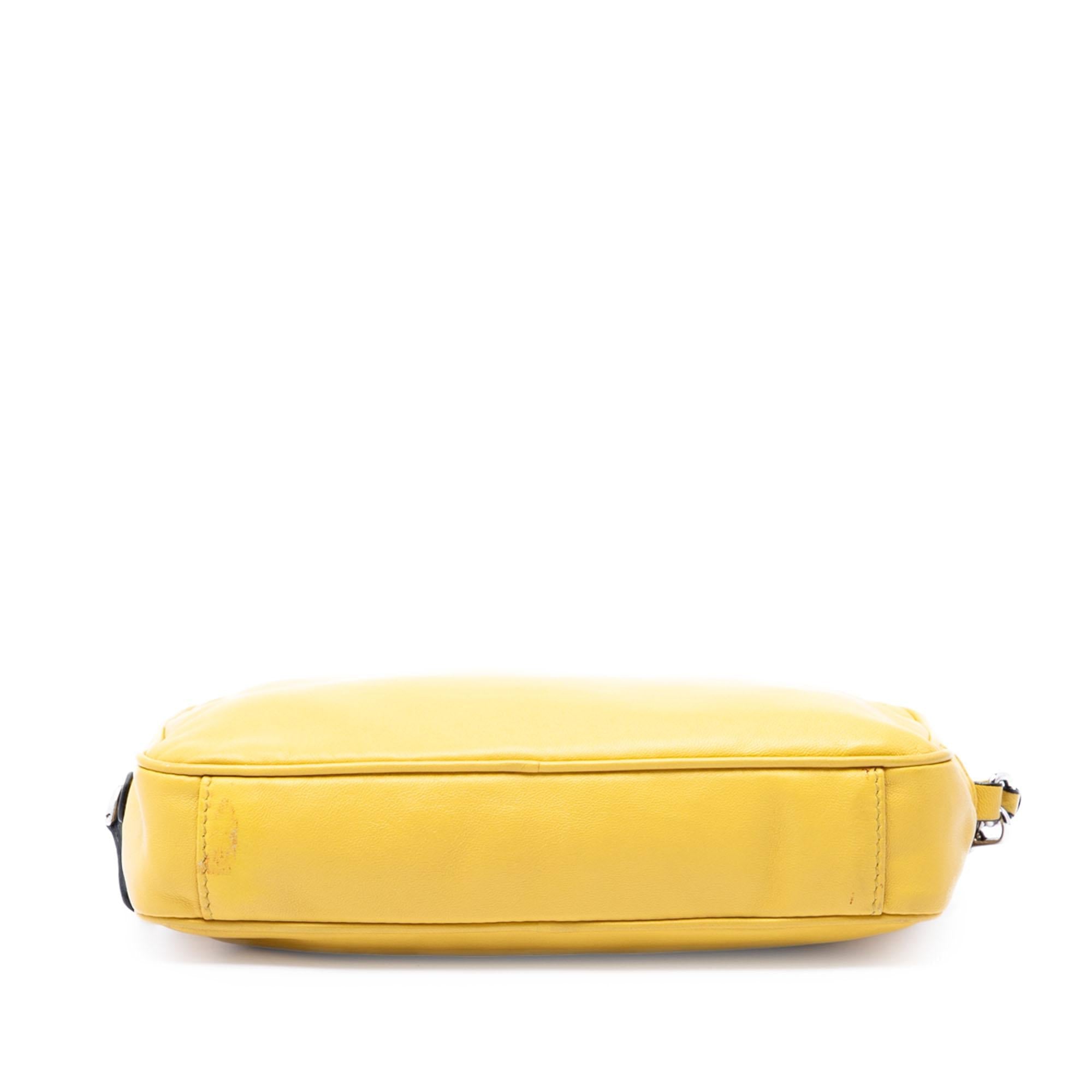Prada Leather Wristlet Clutch