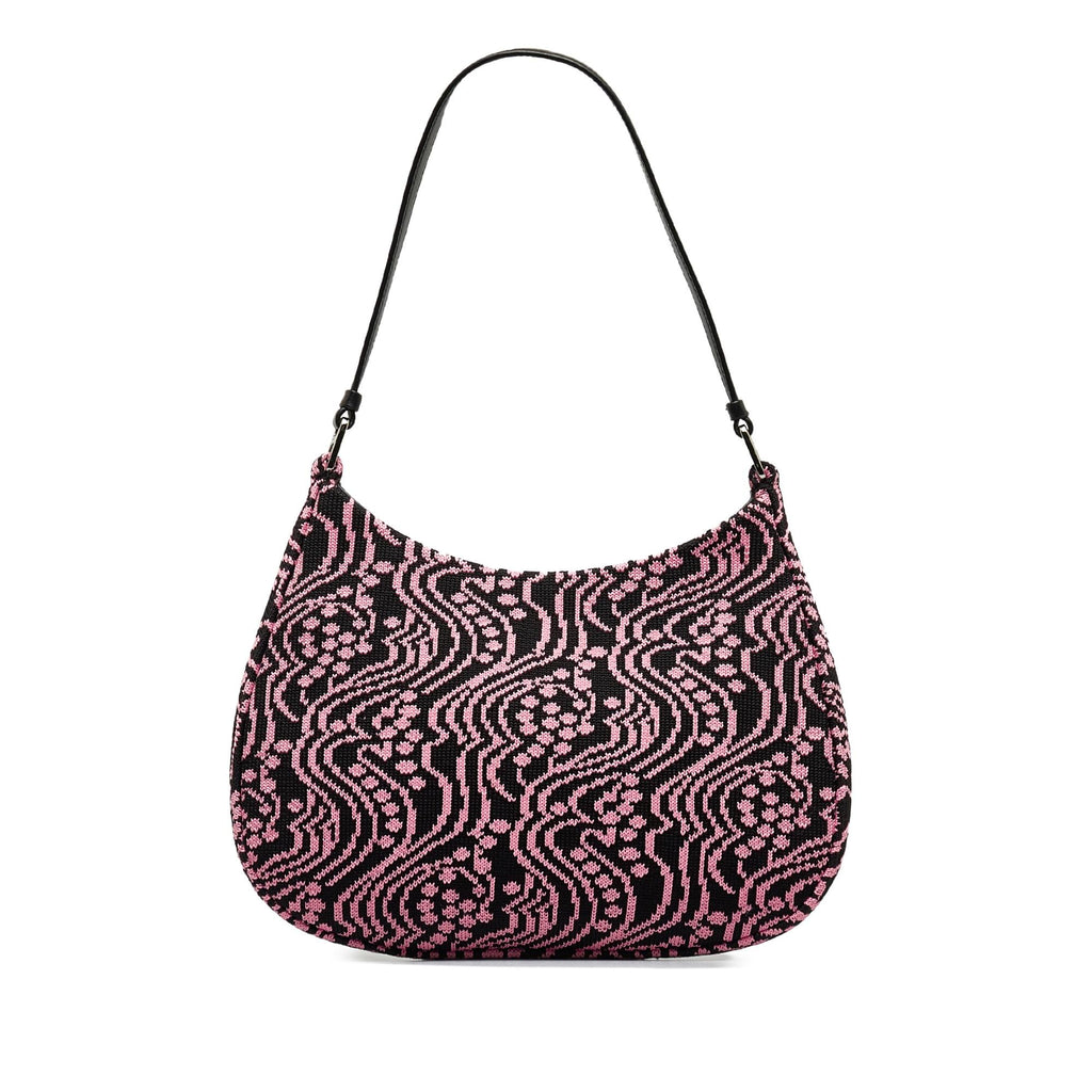 Prada Maglia Jacquard Knit Cleo Bag