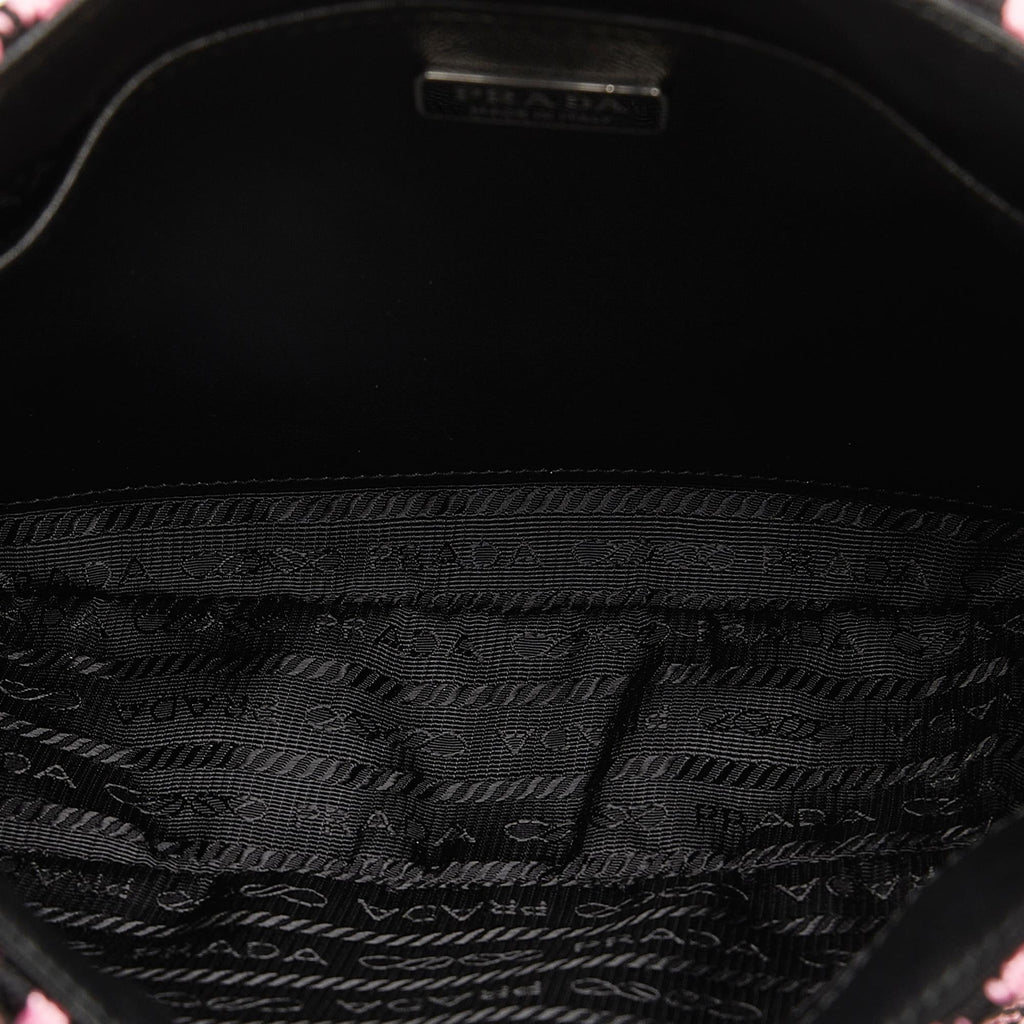 Prada Maglia Jacquard Knit Cleo Bag